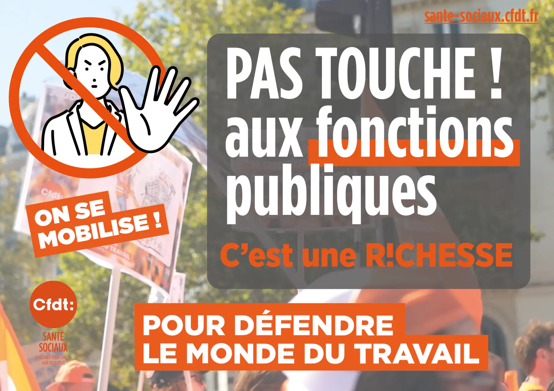 Pancarte N°1 slogan - grève du 2 octobre 2025