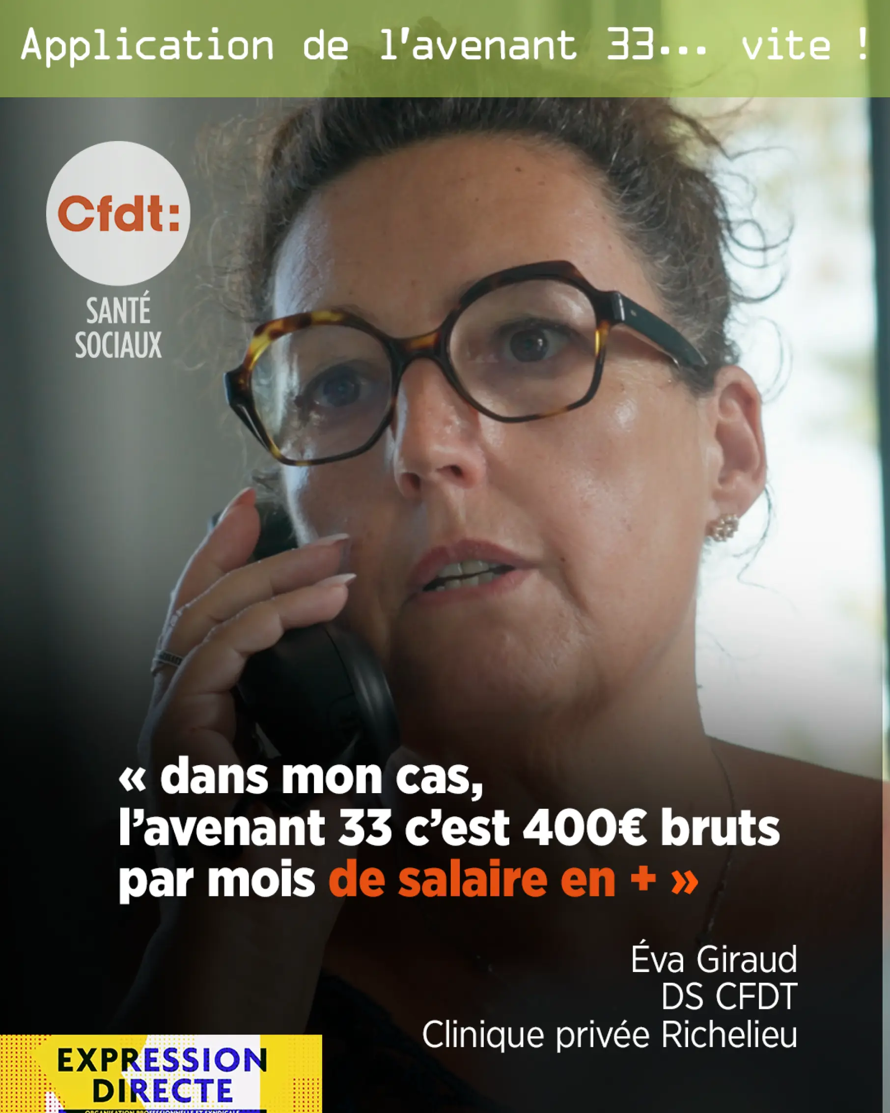 Dans mon cas l'avenant 33 c'est 400€ bruts par mois de salaire en +