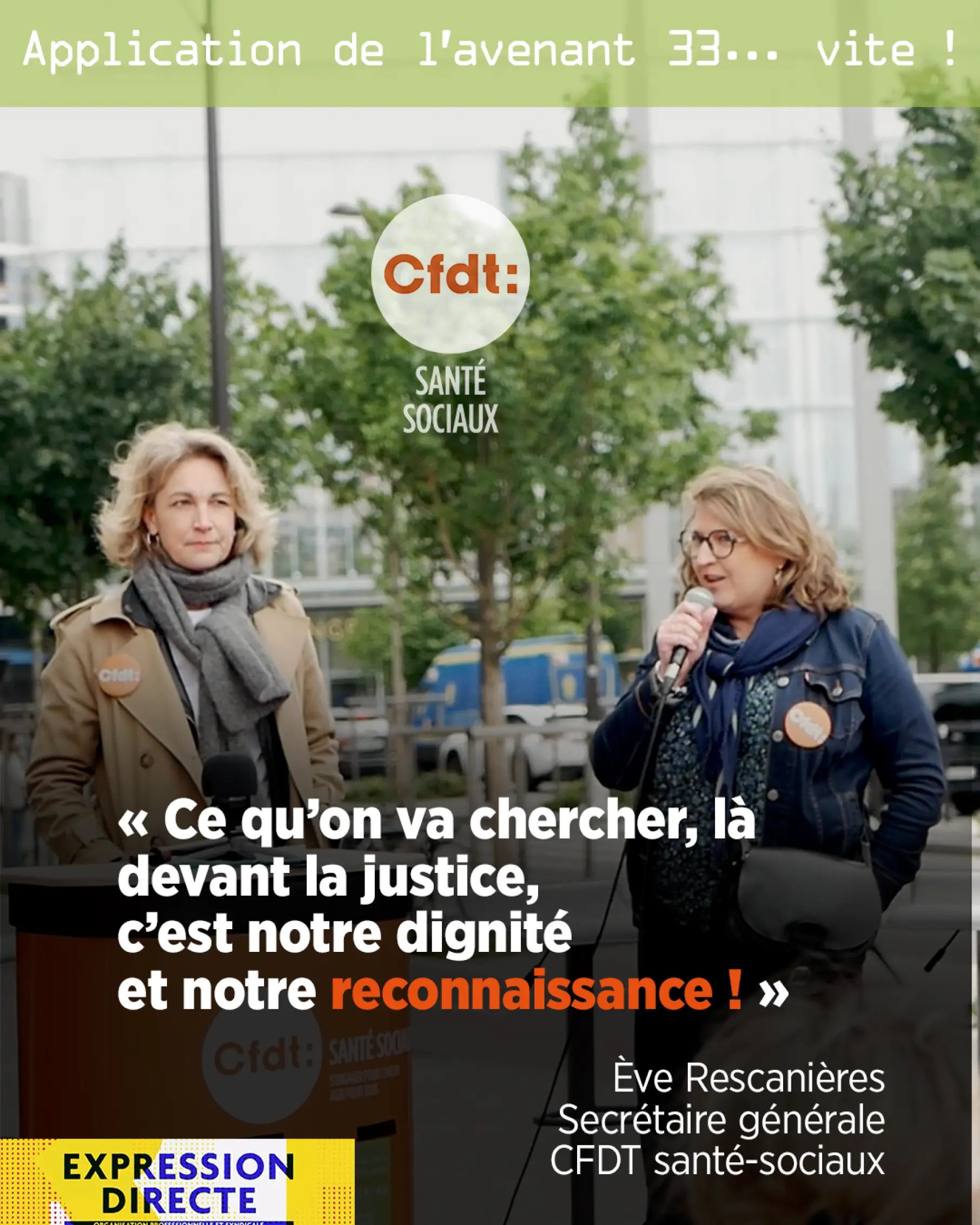 Ce qu'on va chercher, là devant la justice c'est notre dignité et notre reconnaissance