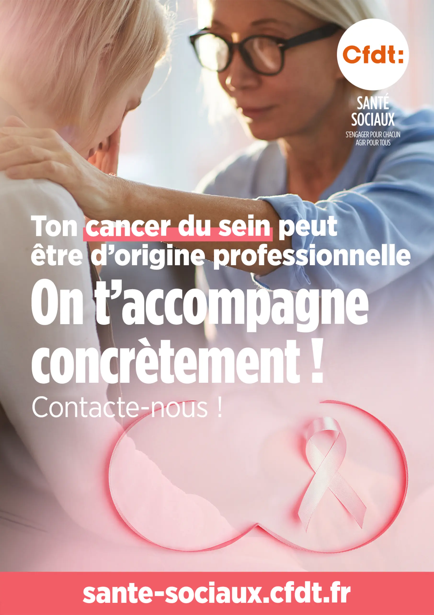 on vous accompagne pour faire reconnaitre le cancer du sein en maladie professionnelle