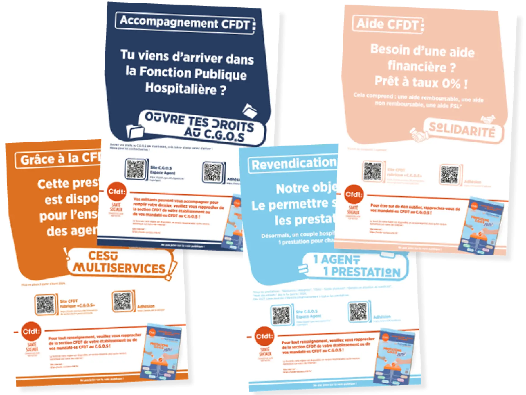 Composition visuelle à partie des flyer CGOS 2026
