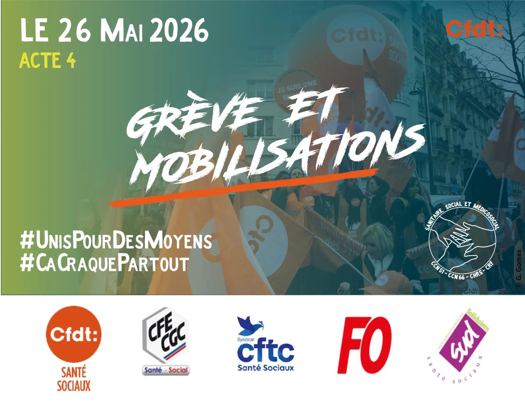 Visuel Acte 4 - Grève intersyndical du 26 mai 2026