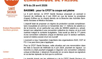 BASSMS : pour la CFDT la coupe est pleine