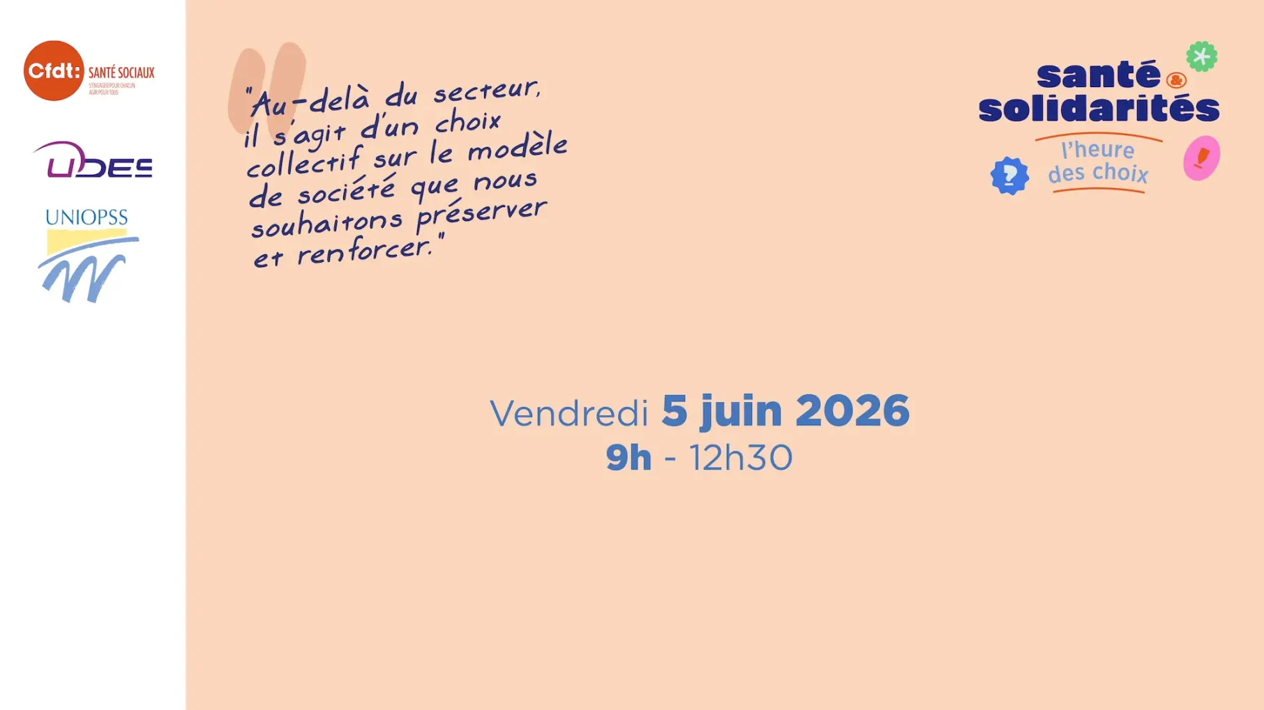 Suivez le live le vendredi 5 juin de 9h à 12h30