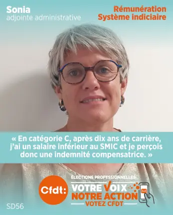 En catégorie C, après dix ans de carrière, j'ai un salaire inférieur au SMIC et je perçois donc une indemnité compensatrice.