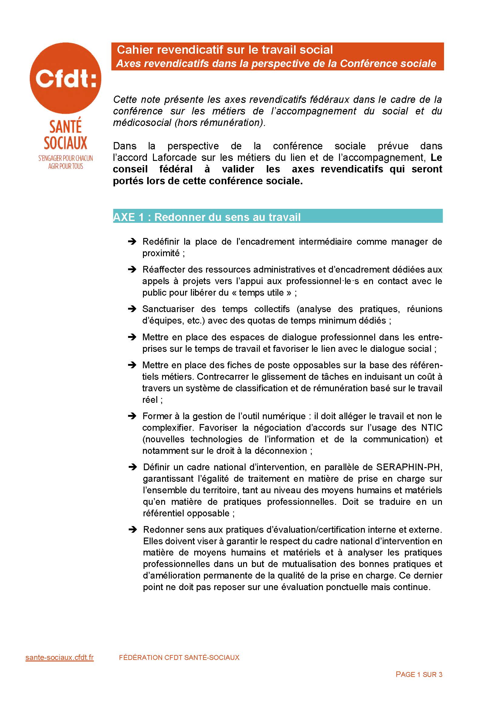 Axes revendicatifs travail social 2022 Page 1