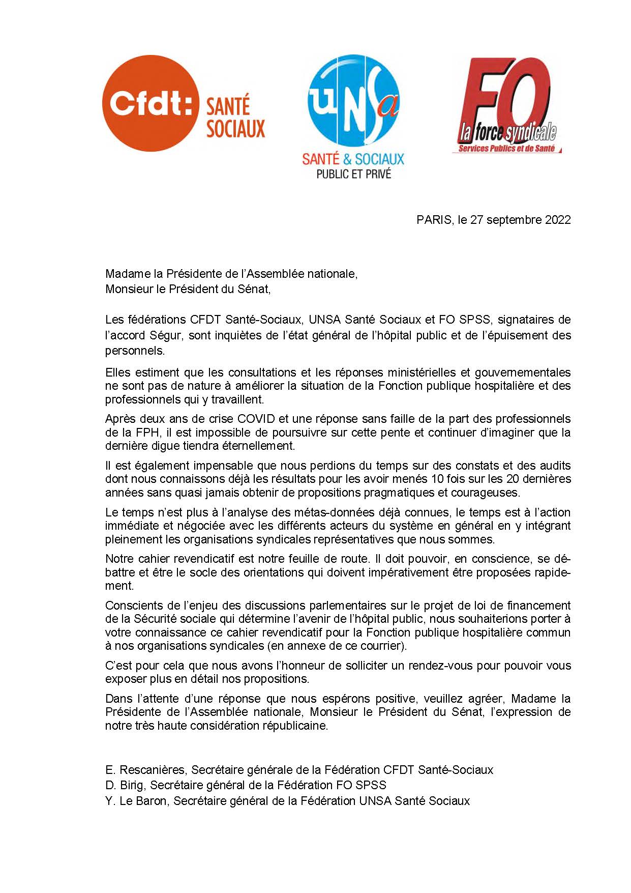 courrier intersyndical segur fph 220922A[1]