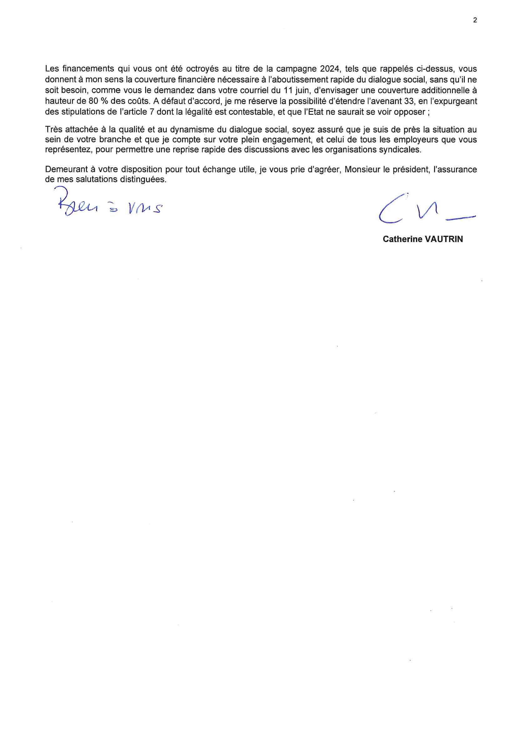 Courrier ministre adressé à M. Lamine GHARBI FHP.18.06.24 Page 2